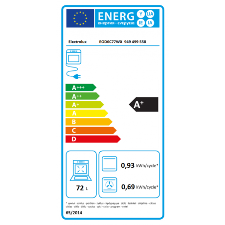 Electrolux EOD6C77WX Εντοιχιζόμενος Φούρνος SteamBake 72lt Wi-Fi Inox